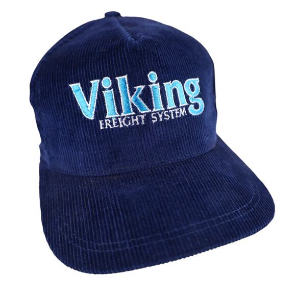 Vintage Viking Freight System Corduroy Trucker Hat - Picture 2 of 5